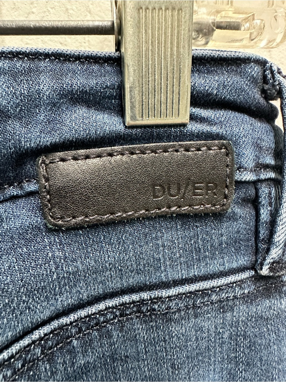 Du/er Wide Leg High Rise Denim Jeans - Picture 4 of 6